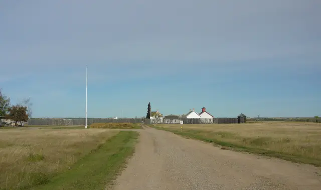 Fort Battleford National Historic Site from the gate road